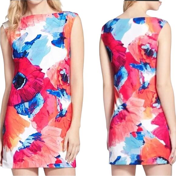 Trina Turk Multicolor Floral Dress - Size 4 - Picture 1 of 9